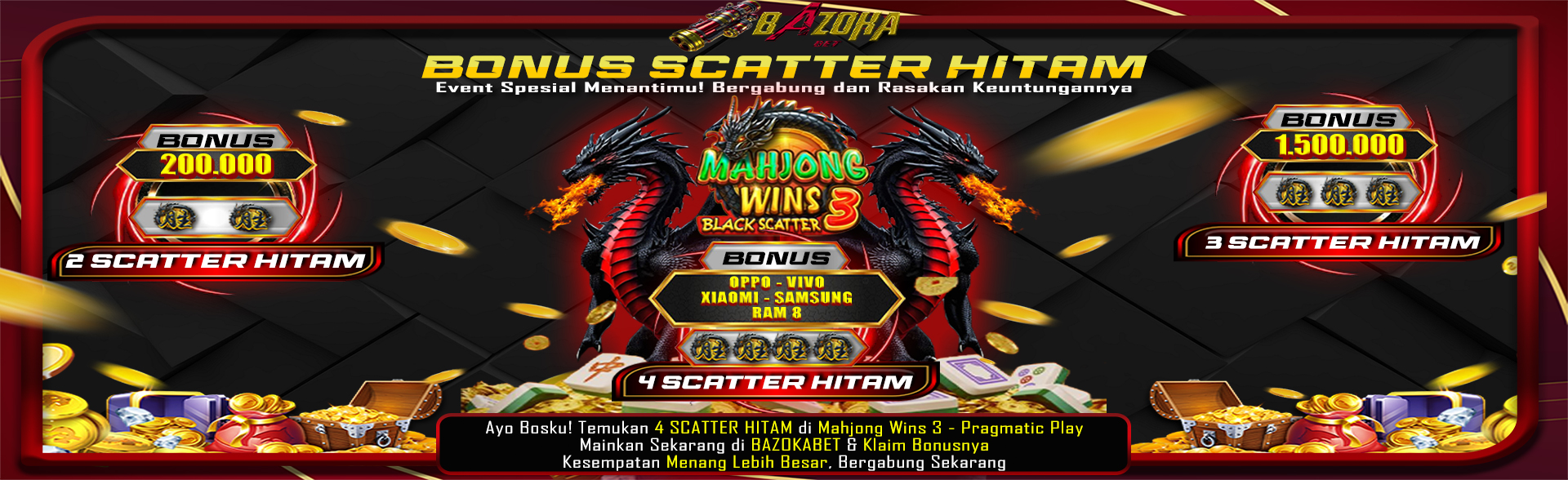 event scatter hitam