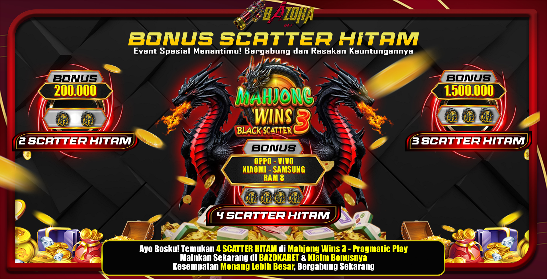 event scatter hitam